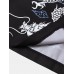 Mens Dragon Graphic Japanese Letter Front Open Soft Kimonos