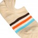 Men Combed Cotton Athletic Socks with Silicone Slip Outdoor Stripe Deodorization Ankle Sock