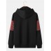 Mens Ethnic Seamless Printed Long Sleeve Hooded Sweatshirts